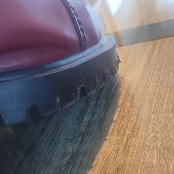 Dr. Martens Cherry Red Leather Derbys - Picture 6 of 11